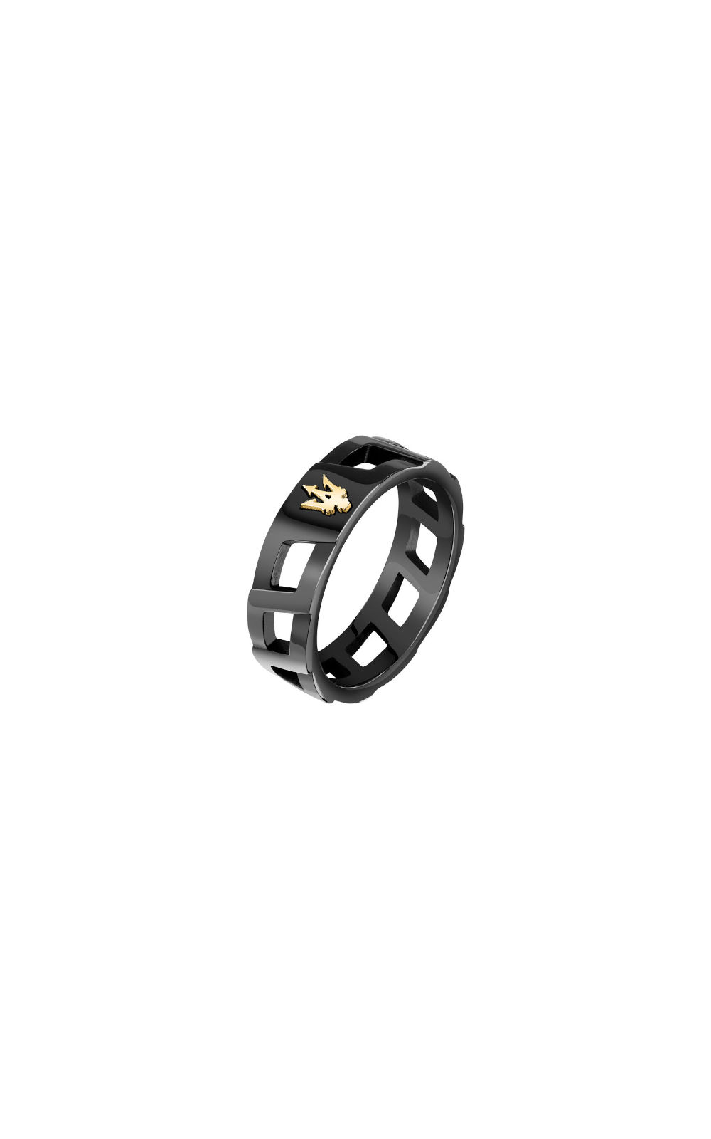 MASERATI RING JM334AVD510-No.27 Μαύρο Ανδρικό Δαχτυλίδι Με Χρυσή Τρίαινα.jpg